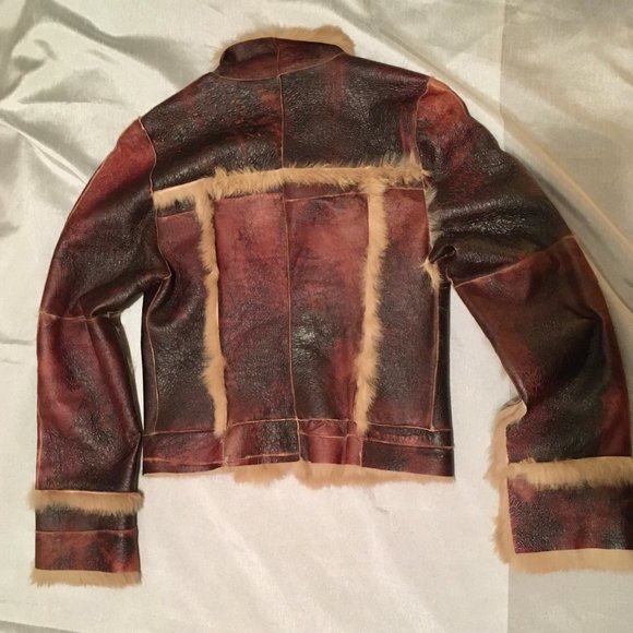 Reversible Shearling and Rabbit Fur coat - Picture 2 of 5